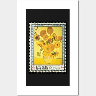 Van Gogh Sunflowers stamp Posters and Art